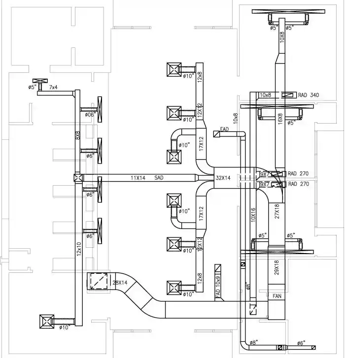 HVAC & Fire Safety Drawings